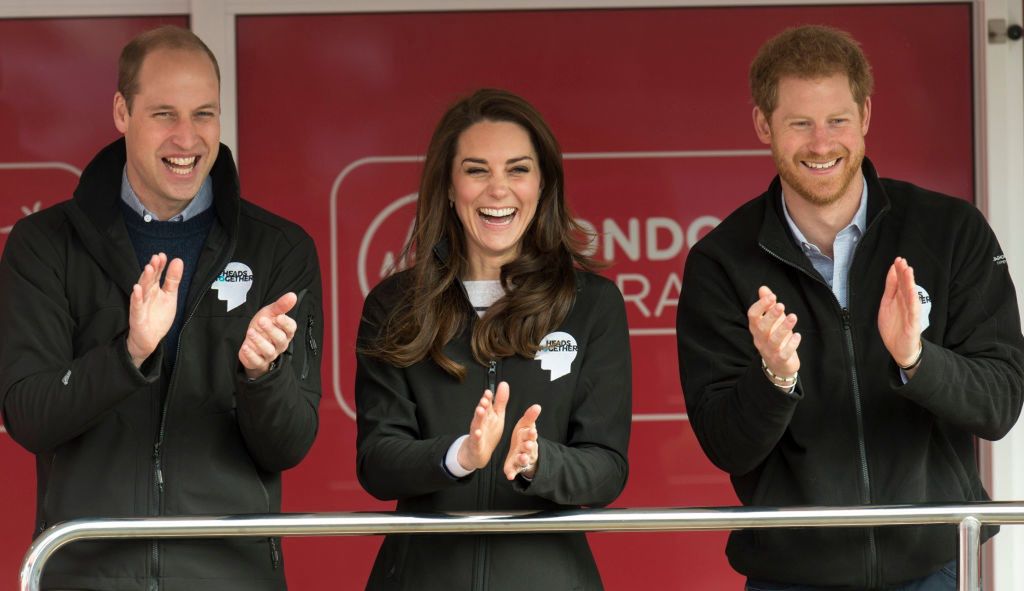 Książę William, księżna Kate i książę Harry