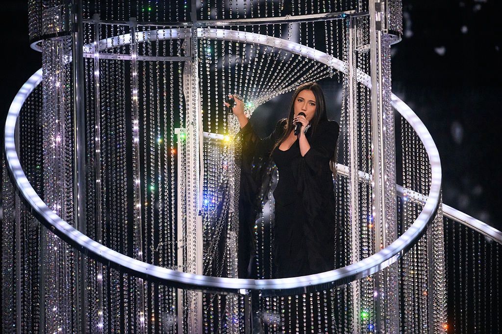 69th Eurovision Song Contest Opening Ceremony - 2nd Semi FinalsBASEL, SWITZERLAND - MAY 15: Yuval Raphael representing Israel performs during the Semi Final Round 2 of the 69th Eurovision Song Contest Opening Ceremony at Messe Basel on May 15, 2025 in Basel, Switzerland. (Photo by Harold Cunningham/Getty Images)Harold Cunningham