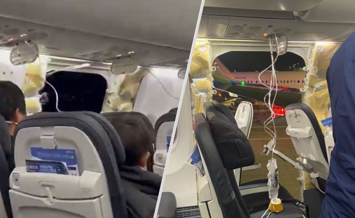 Alaska Airlines Boeing 737 Max sheds part of hull mid-flight, makes emergency landing