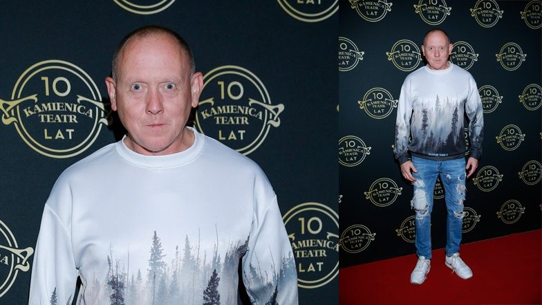 Aktorzy i celebryci na pozują na premierze spektaklu 