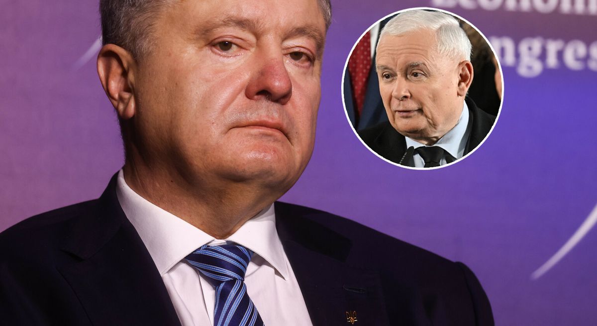 Petro Poroszenko i Jarosław Kaczyński nie mieli dobrych relacji 