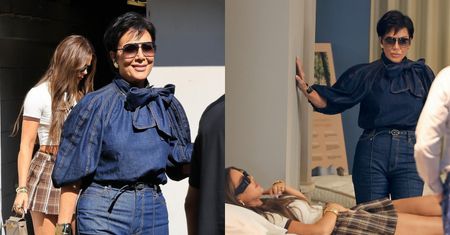 Khloe Kardashian świeci brzuchem, buszując z Kris Jenner po sklepie Z MATERACAMI (ZDJĘCIA)