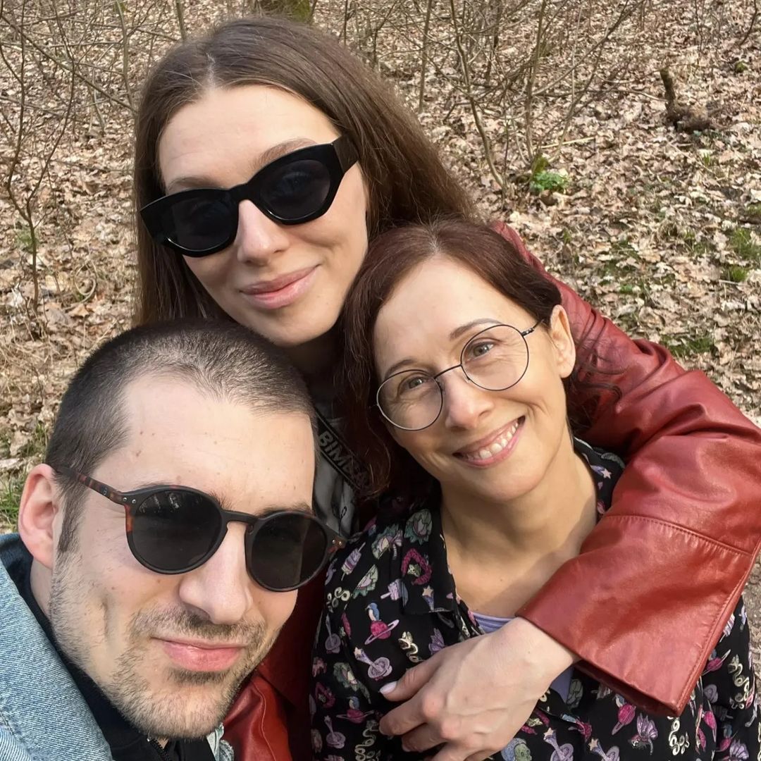 Fraszyńska z ukochanym i Córką