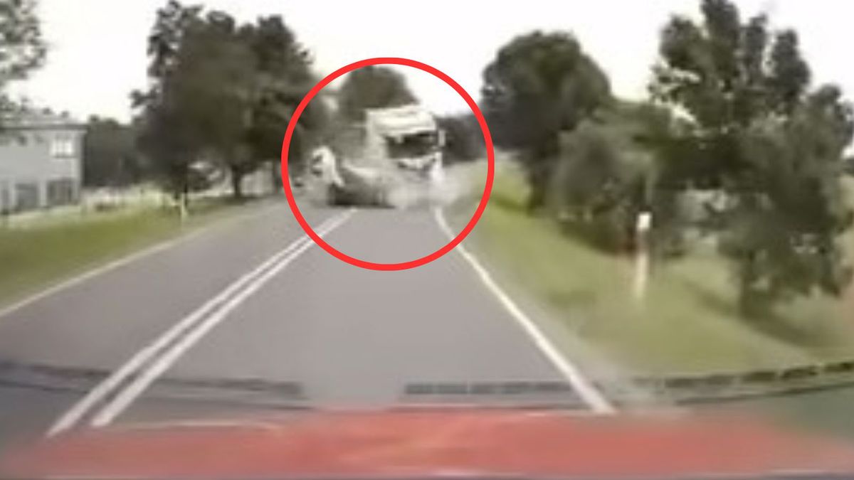 Wypadek na DK 51. Jest nagranie