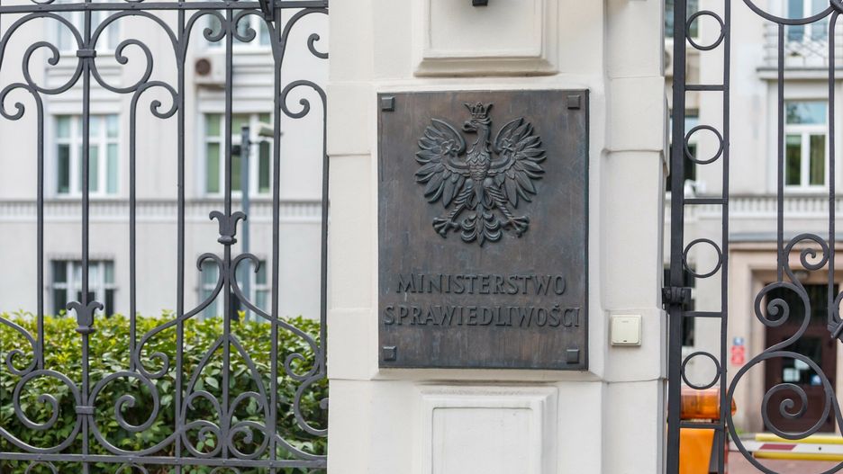 Wejście do gmachu Ministerstwa Sprawiedliwości