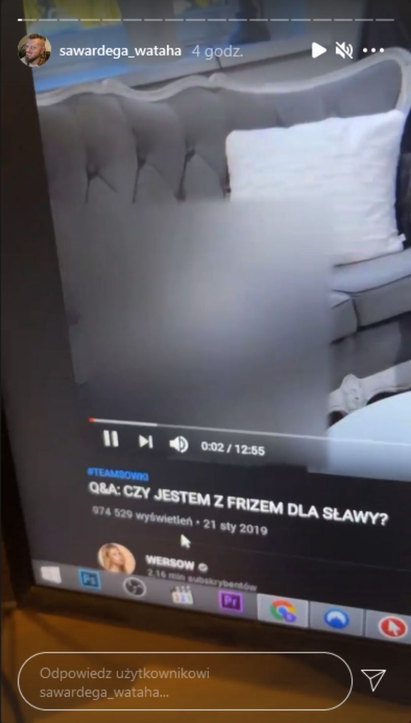 Wersow usunęła logo ze starych filmów. Sylwester Wardęga zabezpieczył dowody
