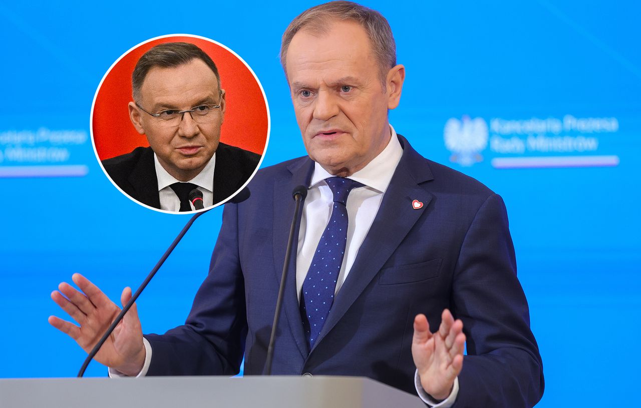 Tusk apeluje do Dudy. "To sie tak szkryflo"