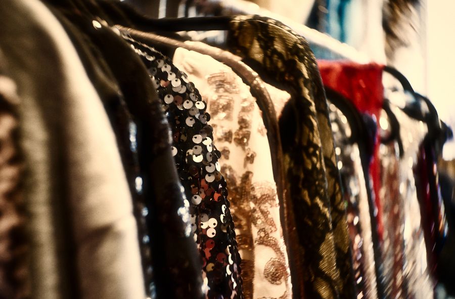 Vintage clothing and shopping in second-hand shops