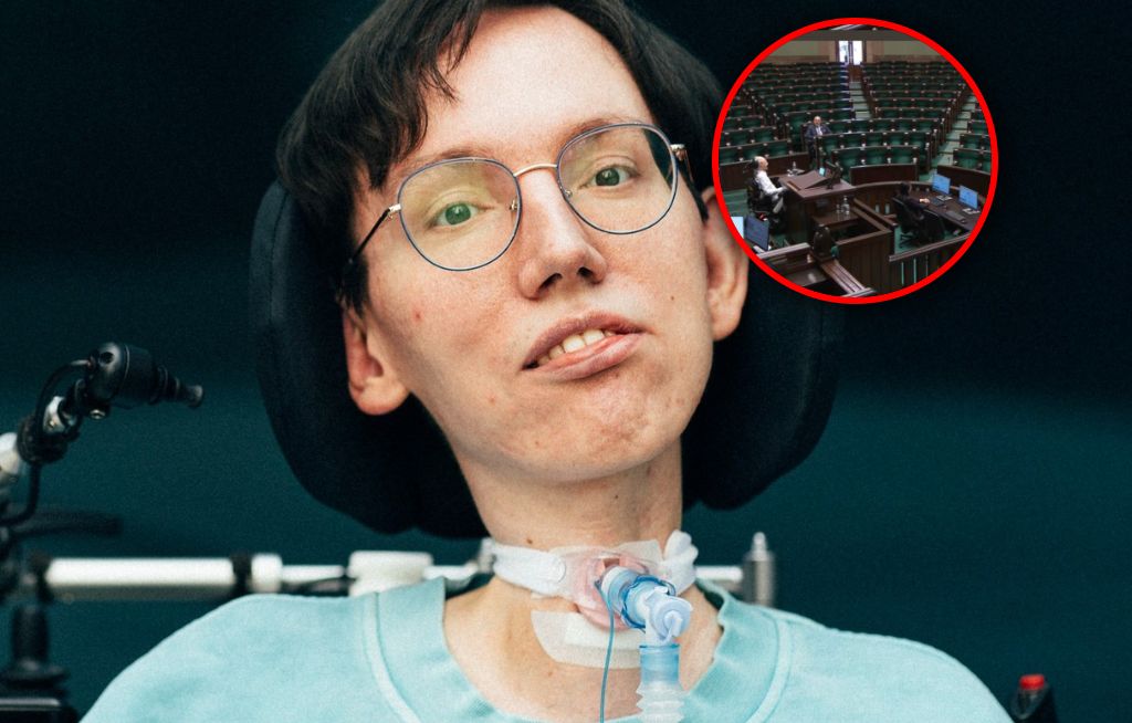 Wojtek Sawicki o pustej sali sejmowej