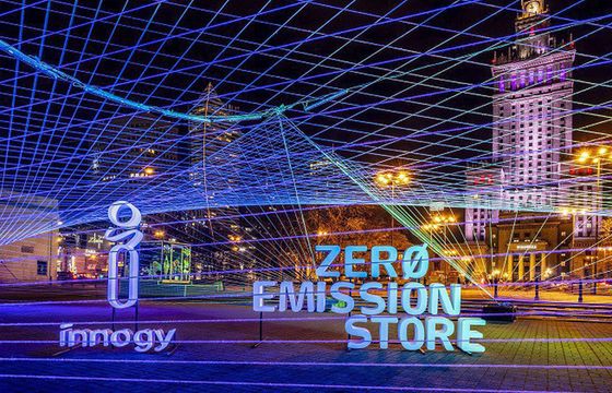 innogy Polska ze specjalną instalacją świetlną w Warszawie