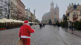 Kraków: Wraz ze śpiewem gwiazd muzyki na Rynku rozbłyśnie największa w mieście choinka. Trwają ostatnie przygotowania