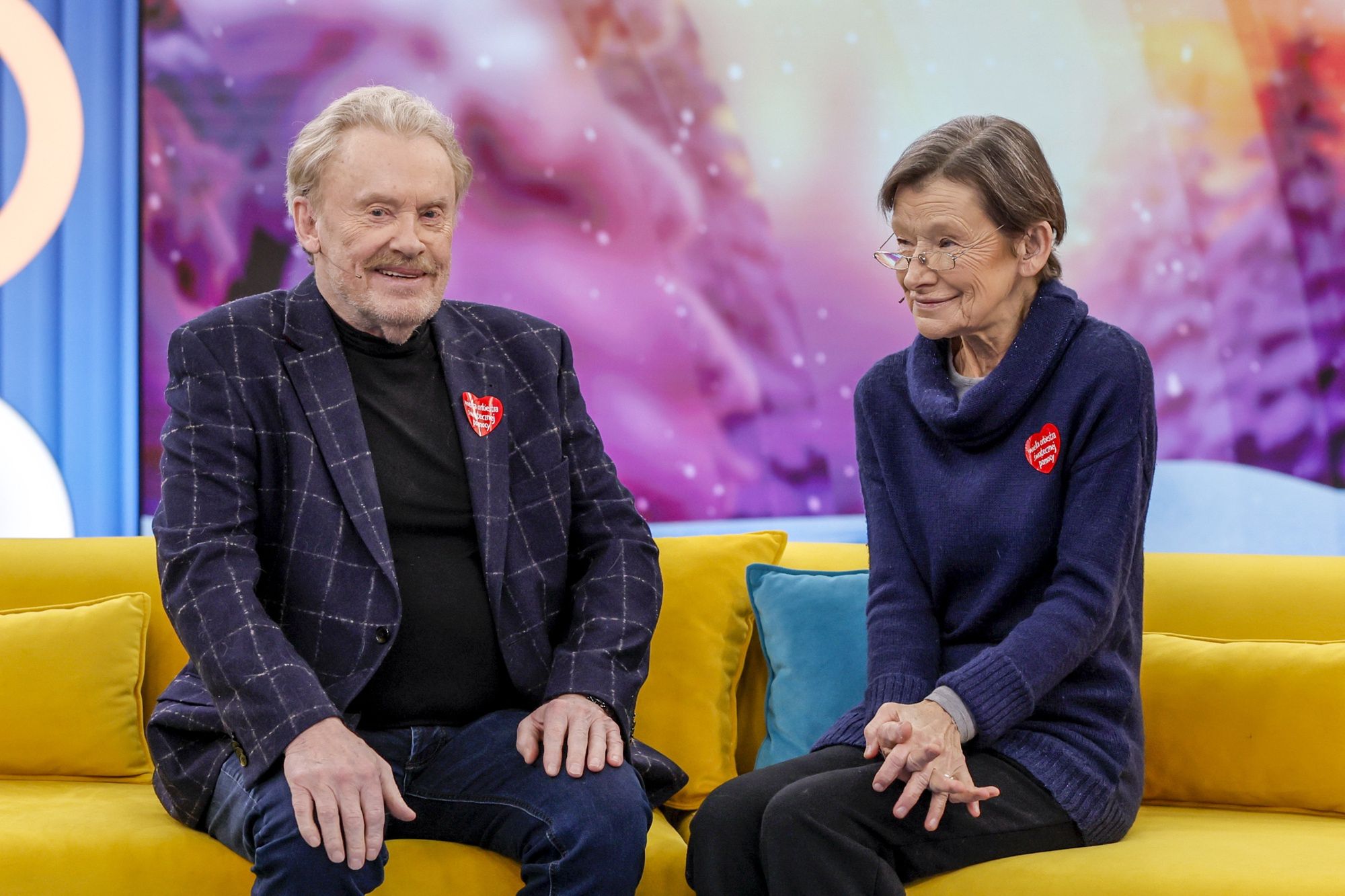 Daniel Olbrychski i Jadwiga Jankowska-Cieślak