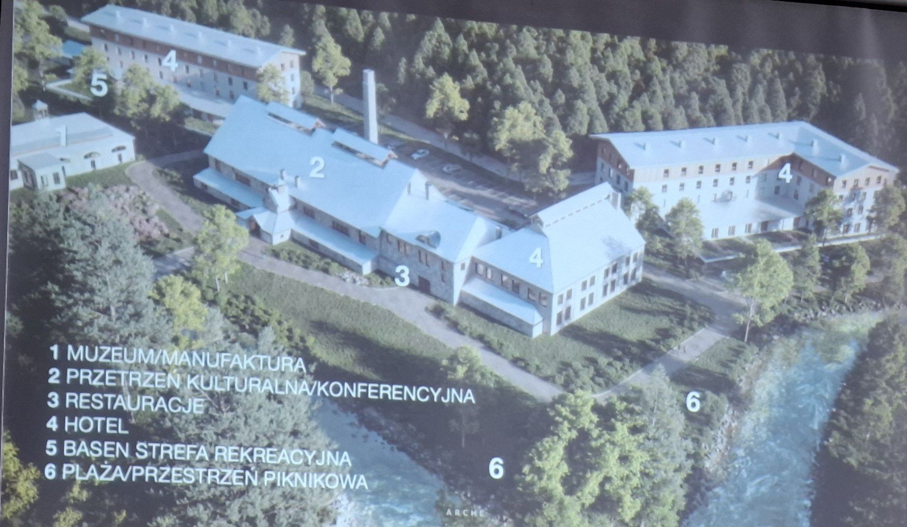 Grupa Arche S. A. na spotkaniu z mieszkańcami w Szklarskiej Porębie przedstawiła wstępną wizję zagospodarowania budynków i terenu po Hucie Hózefiny