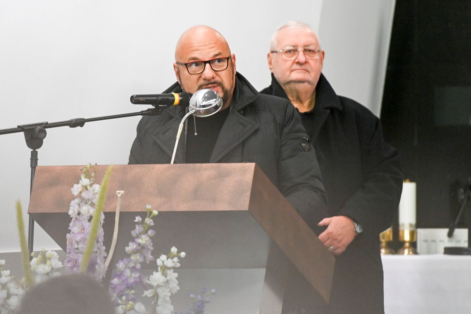 Piotr Gąsowski - pogrzeb Andrzeja Zaorskiego