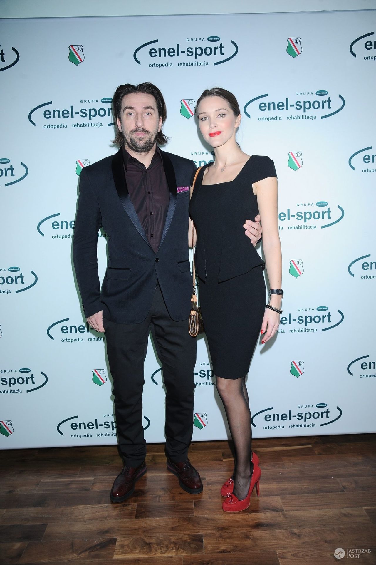 Tomasz Iwan i Natalia Jakuła na otwarciu kliniki Enel-Sport