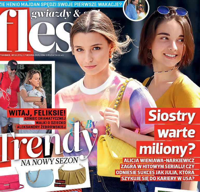 Alicja i Julia na okładce magazynu Flesz