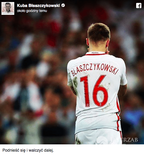 Kuba Błaszczykowski po przegranej z Portugalią na EURO 2016