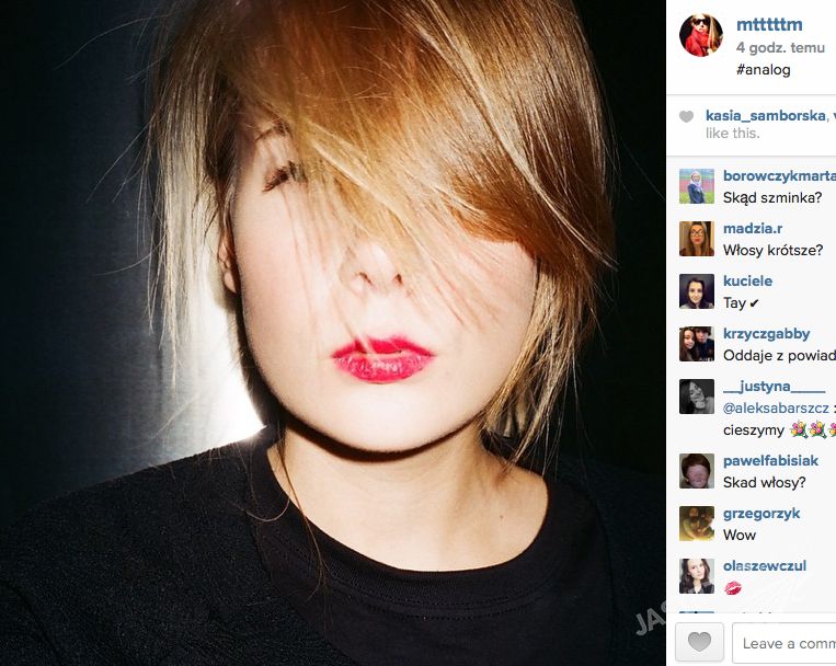 Marta Wierzbicka w krótkich włosach Fot. Instagram