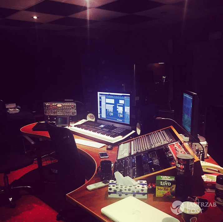 Edyta Górniak przygotowania do Sylwestra w studio w Krakowie - Instagram