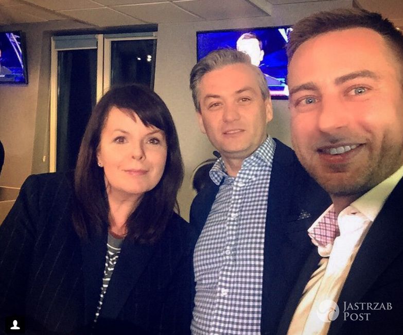 Łukasz Mężyk z Robertem Biedroniem i Karoliną Korwin Piotrowską