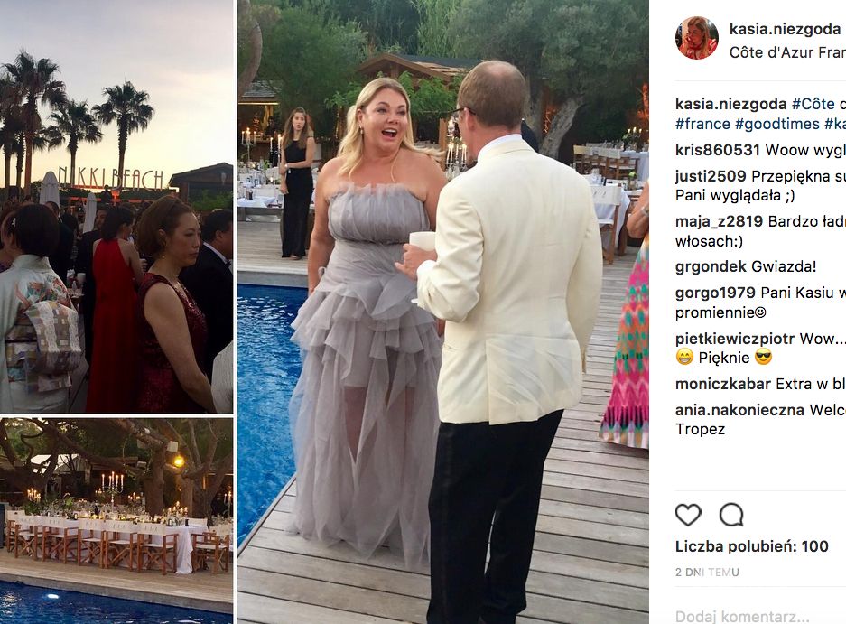 Kasia Niezgoda we Francji na balu