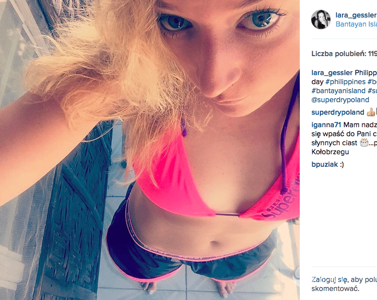 Lara Gessler na Instagramie