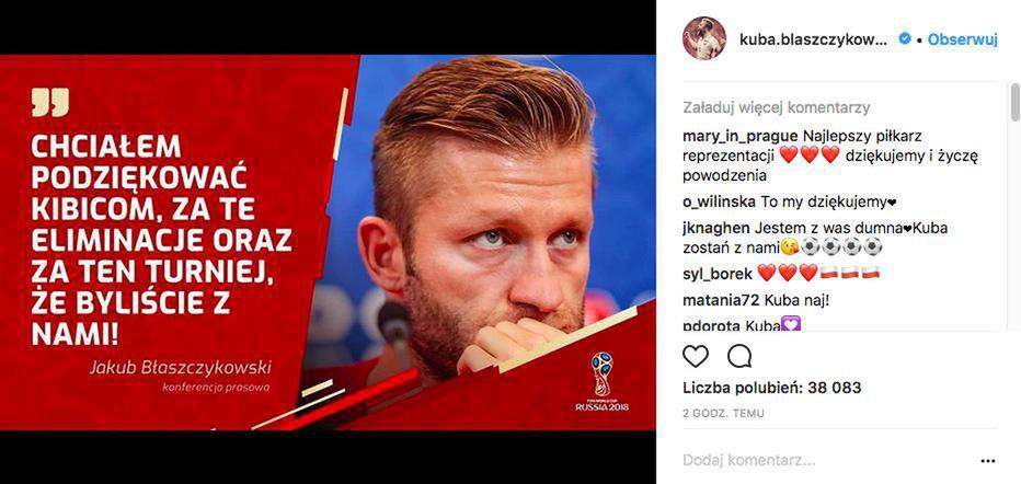 Kuba Błaszczykowski podsumował Mundial 2018