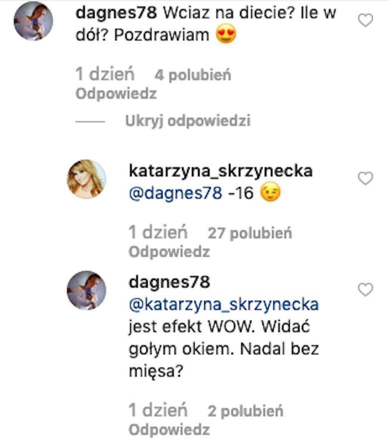 Katarzyna Skrzynecka schudła 16 kilo