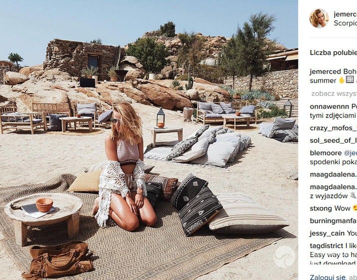 Jessica Mercedes - wakacje gwiazd na Mykonos