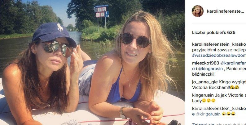 Kinga Rusin i Karolina Ferenstein-Kraśko spędziły weekend na Mazurach