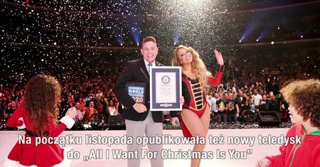Świąteczna piosenka Mariah Carey pobiła trzy nowe rekordy Guinnessa