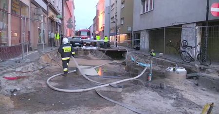 Akcja ratunkowa po wybuchu w kamienicy w Kędzierzynie-Koźlu