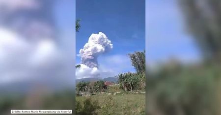 Natura nie oszczędza Indonezji. Erupcja wulkanu na wyspie Sulawesi