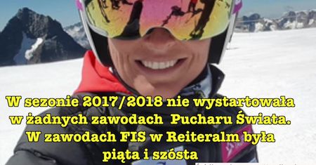 Polskie szanse medalowe w Pjongczangu: Karolina Riemen-Żerebecka.