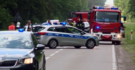Karambol na Podlasiu. Rannych zabrał śmigłowiec