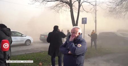 Trzęsienie ziemi w Chorwacji. Wstrząs nagrały kamery na konferencji prasowej burmistrza