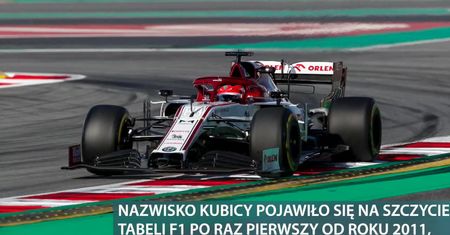 Robert Kubica najszybszy na treningu w Barcelonie