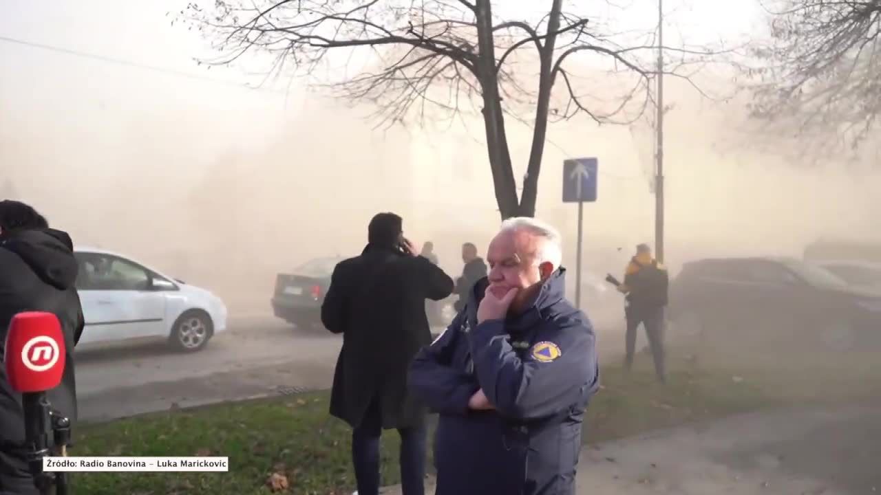 Trzęsienie ziemi w Chorwacji. Wstrząs nagrały kamery na konferencji prasowej burmistrza