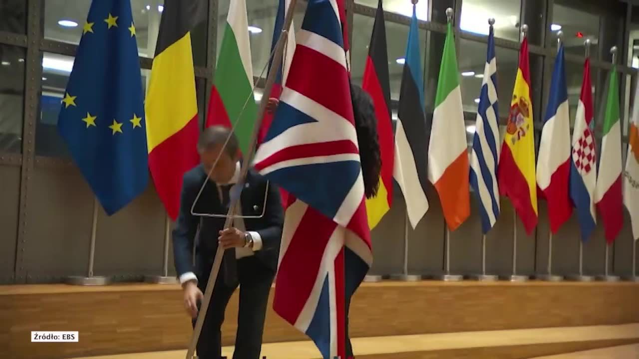 Z siedziby Rady Europejskiej w Brukseli wyniesiono brytyjską flagę