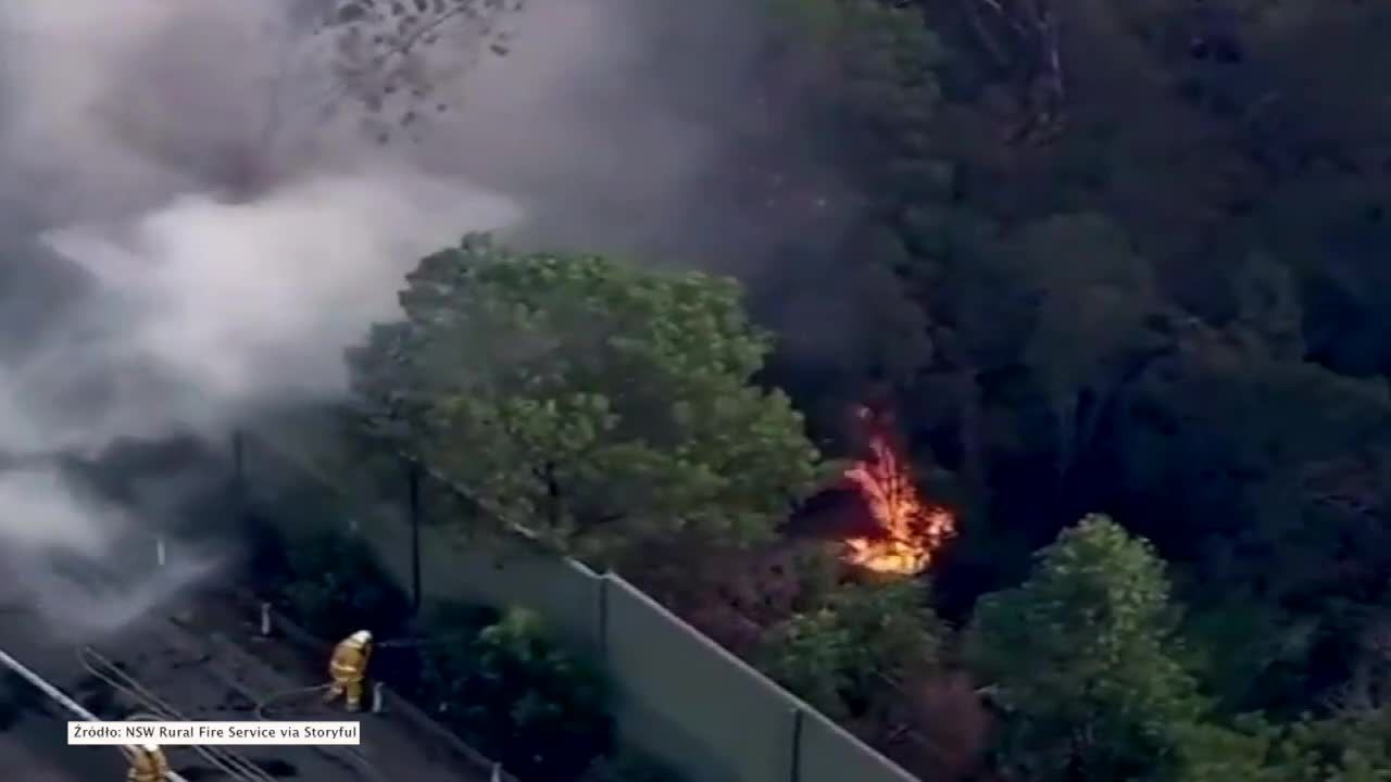 Wielki pożar pod Sidney. Ponad tysiąc hektarów buszu w ogniu