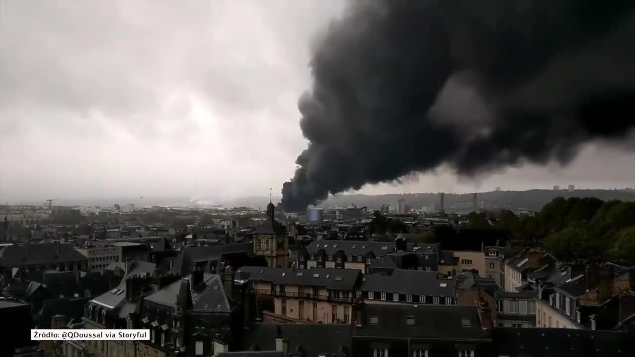 Ogromny pożar zakładów chemicznych we Francji. Z ogniem walczy ponad 200 strażaków