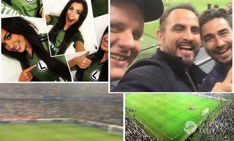 Tak gwiazdy cieszyły się z awansu Legii Warszawa do Ligi Mistrzów. Kto oglądał mecz na stadionie, a kto w telewizji? [GALERIA]