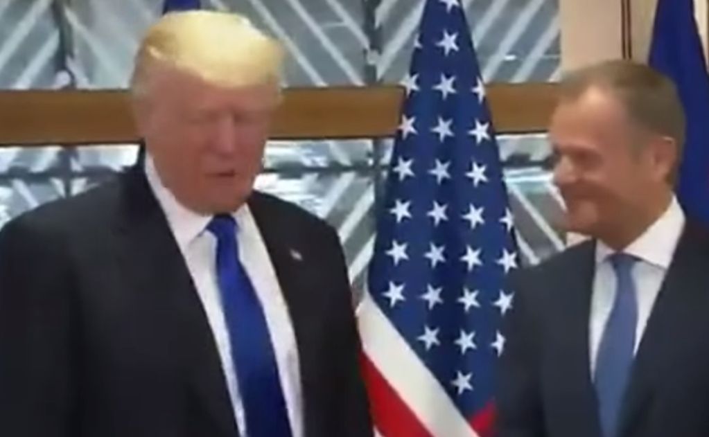 Nieudany żart Donalda Tuska na spotkaniu z Donaldem Trumpem