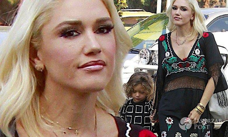 Piękna Gwen Stefani z trzyletnim synem w kościele. Apollo rośnie na gwiazdę