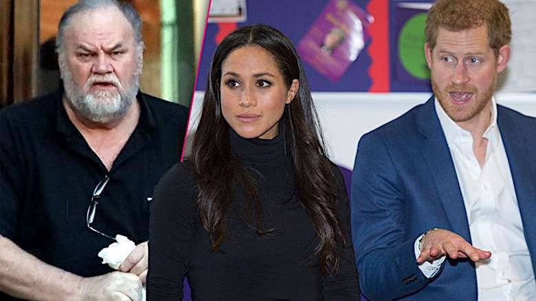 Meghan Markle, książę Harry, Thomas Markle