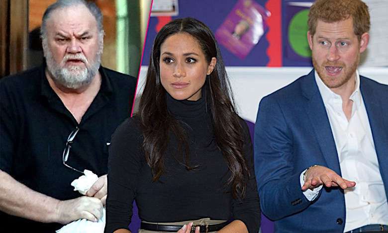 Meghan Markle, książę Harry, Thomas Markle