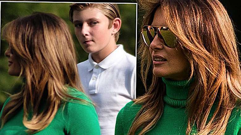 Melania Trump piersi, zdjęcia z synem