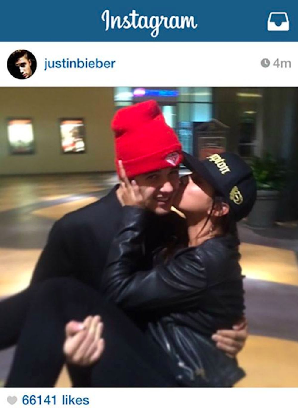 Justin Bieber, Selena Gomez 

Fotografia: screen z Instagram.com