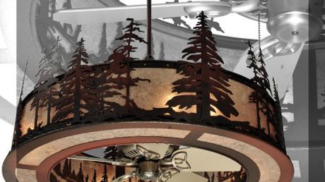 Żyrandol i wentylator w jednej pięknej oprawie 1