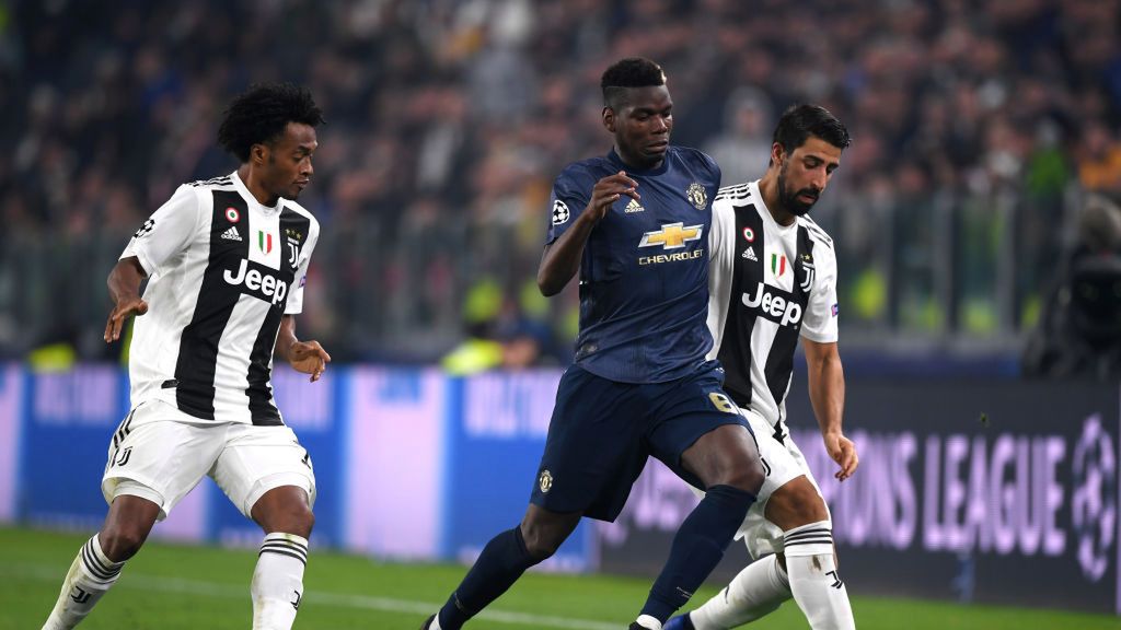 Getty Images / Shaun Botterill / Na zdjęciu: Juan Cuadrado (z lewej), Paul Pogba i Sami Khedira (z prawej)